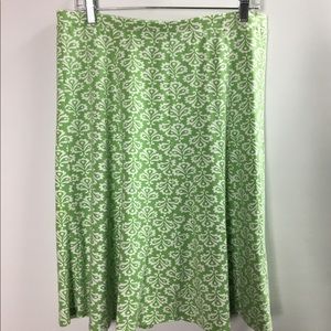 TAIBOTS Womens Skirt Size M Green and‎ White